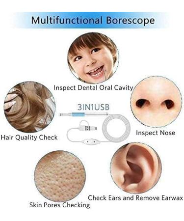 Marycan 5.5mm HD Ear Wax Removal Kit - Wireless Smart Phone Otoscope with WiFi Camera - 6 LED Lights - for Adults, Kids, Pets - Co Pink - Buy Online on GoSupps.com