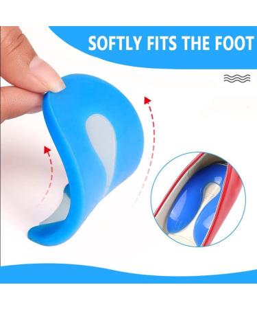 Youery Heel Spur Inserts - 2 Pairs Orthopedic Gel Insoles for Pain Relief & Comfort (M 40-45) - Best Professional Shoe Inserts - Buy Online on GoSupps.com