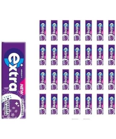 Wrigley's Extra Chewing Gum (Pack Of 10) Blueberry Flavour Sugar Free Helps keep Teeth Clean And Mouth Fresh - Buy Online on GoSupps.com