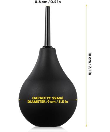 Healifty Ear Syringe 224ML - Hand Bulb Squeeze Cleaner for Ear Washing - Kids & Adults - Keyboard Dust Cleaner - Black - Buy Online on GoSupps.com