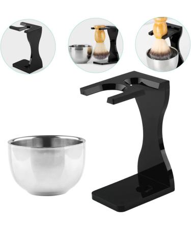 Minkissy 3-Piece Shaving Set: Stainless Steel Razor Soap Bowl & Stand Optimal Grooming Tools for Men - Buy Online on GoSupps.com