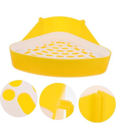 ORFOFE Box Pet Potty Urinal Rabbit Toilet Bedding for Rabbits Pet Pee Bedding for Guinea Pigs White Abs 24.5X18.5cm White - Buy Online on GoSupps.com