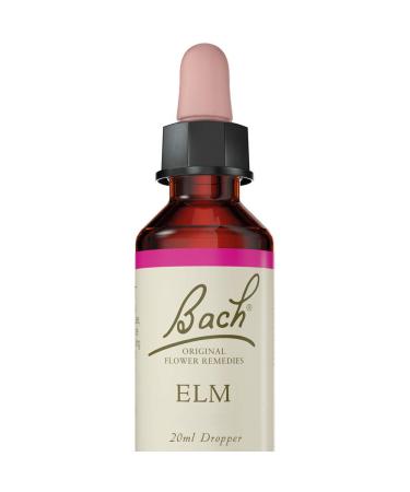 Bach Original Flower Remedies Elm Flower Remedy Vegan Formula Natural Approach to Emotional Wellness Easy to Use 1 Dropper Bottle x 20 ml Natural Remedy