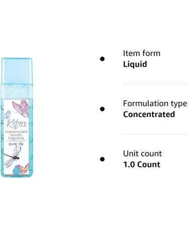 KIFRA PURE LIFE Concentrated Laundry Fragrance 200ml - Long-lasting Scent for 80 Washes - Buy Online on GoSupps.com