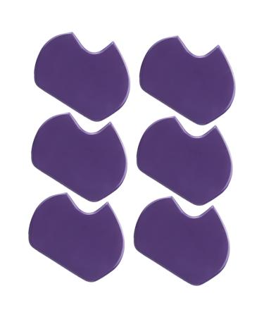 FRCOLOR 6pcs Forefoot Pad Foot Gel Pads High Heel Foot Cushions Foot Cushion Pads Shoe Inserts for Heels High Heel Pads High Heel Inserts Metatarsal Pads Foot Pads Miss Purple Front Feet