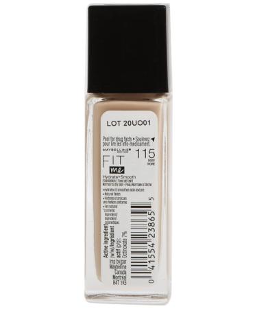 Maybelline Fit Me Dewy + Smooth Foundation 115 Ivory - 1 fl oz (30 ml) | Flawless Coverage - Buy Online on GoSupps.com