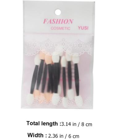 BIUDECO 40pcs Sponge Stick Glitter Eyeshadow Brush Eyeshadow Brush Double End Flat Makeup Brush Plastic Abs - Buy Online on GoSupps.com