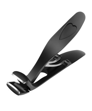 Lophe nail clippers for thick nails robust nail clipper tall sharp nail clipper premium steel nail scissors with collecting containers for women men and seniors for toenails & fingernail 1PC black - Buy Online on GoSupps.com