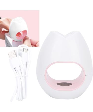 LIZEALUCKY Mini Nail Dryer Lamp USB Portable Single Finger UV Gel Nail Curing Lamp Manicure Tools Small and Convenient You Can Do Manicure Anytime Anywhere with One Hand (Blanco) - Buy Online on GoSupps.com