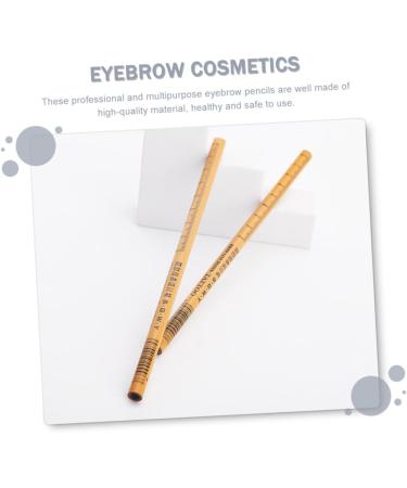 DRESSOOS 2pcs Eyebrow Pencil Eyebrow Makeup Pencils Brown Eye Liner Pencil Brow Drawing Pens Brow Pens Wooden - Buy Online on GoSupps.com