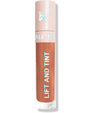 Beauty Forever Lift and Tint Plumping Lip Gloss with Fruity Flavours and Vitamin E Lip Plumper Lip Gloss 6ml (06 Shimmery Chocolate) - Buy Online on GoSupps.com