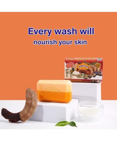  ALIBOOSTER Asantee Tamarind & Goat Milk Natural Soap 125g Thai Herb Soap Gentle and Nourishing Skin Cleanser - Buy Online on GoSupps.com