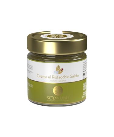Scyavuru Salty Sicilian Pistachio Cream | Premium Quality Spreadable Pistachio Cream Imported from Italy | 7.05oz (200g) (Pack of 1)