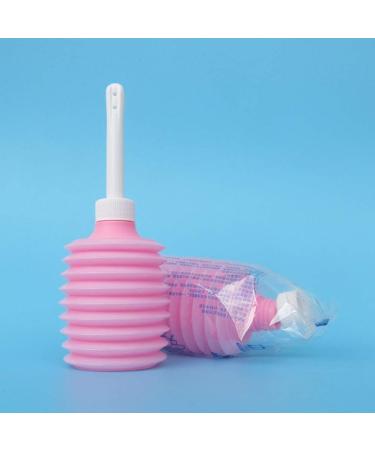 LS-Enema Bulb Syringe 200ml - Enema Cleanser & Vaginal Douche for Personal Health | Gynecological Scrubber - Pink - Buy Online on GoSupps.com