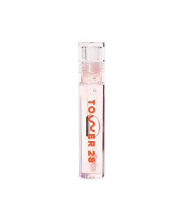 Tower 28 ShineOn Lip Jelly  CHILL | Non-Sticky  Vegan Lip Gloss in Clear | Moisturizing Apricot and Raspberry Seed Oil | Clean  Cruelty Free