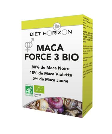 DIET HORIZON Maca Force 3-60 capsules Organic -