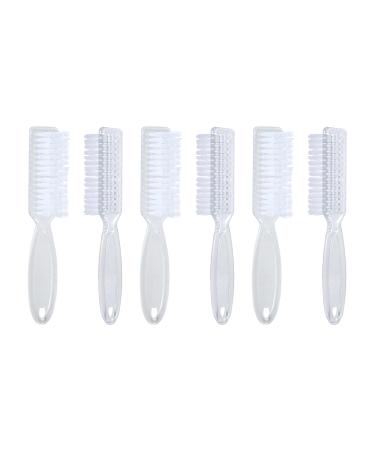 Fingernail Cleaner Brush 6 Pack with Handle Grip - Nail Scrub Brushes for Hand and Foot Pedicure - Buy Online on GoSupps.com