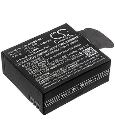 Estry Battery Replacement for AEE D90 LyfeS72 LyfeSilver LyfeTitan S90 S91B ACC-D90