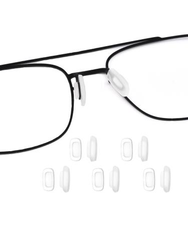 OPUGIT Silicone Nose Pads - Anti-Slip Rectangular Inserts | 5 Pairs Clear for Comfortable Eyewear - Buy Online on GoSupps.com