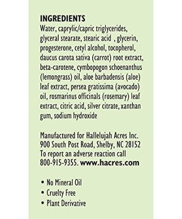 Hallelujah Diet Balanced Woman Natural Progesterone Body Cream 2oz - Hormonal Imbalance Relief for Women - Buy Online on GoSupps.com