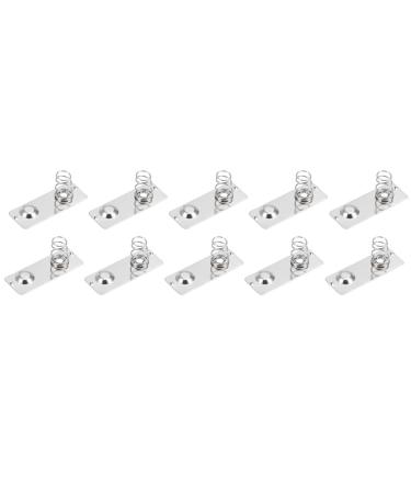 DMiotech 20 Pack 21mmx9mmx0.3mm Battery Springs AAA Contact Plate Replacement Positive to Negative Nickle Plated for Remote Control