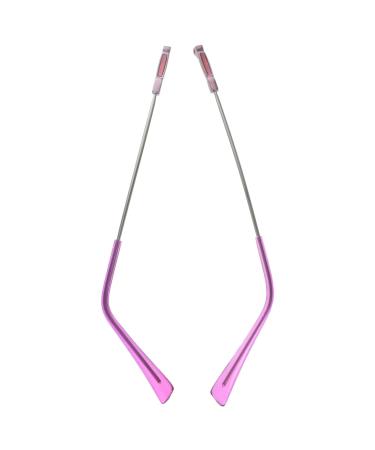 Lurrose 1 pair of metal glasses broken glasses Poor Under Universal glasses bricks made of metal rubber ear brags for glasses glasses repair set glasses violet sunglasses