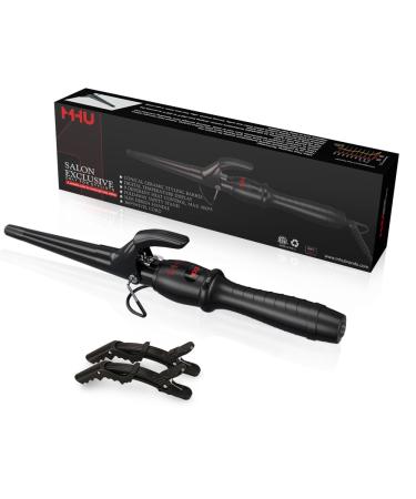 Curling Iron Ceramic Hair Wand with Multiple Adjustable Temperature 1/2-1 Inch Hair Curler Digital Display Automatic Shut Off