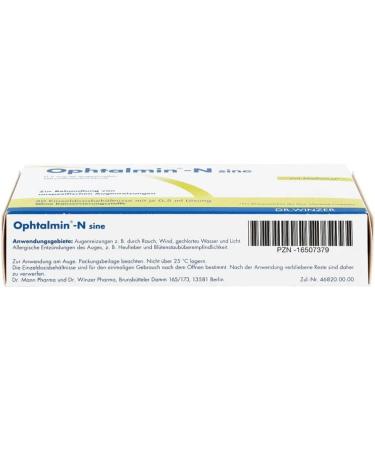 Buy OPHTALMIN-N Sine Eye Drops EDB 30X0.5 ml - Fast International Shipping & Best Prices - Buy Online on GoSupps.com