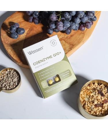 Wassen Coenzyme Q10 + Vitamin E Tablets - Active Coenzyme Formula - 30 Tablets - Buy Online on GoSupps.com