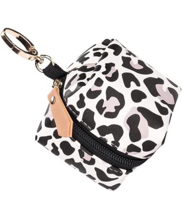 Toddmomy Leopard Print Leather Pacifier Holder Case | Stylish Storage for Toddlers & Small Children | Perfect for Diaper Bags & Strollers - Buy Online on GoSupps.com