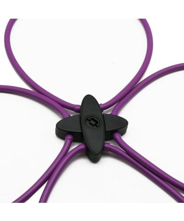 Dewedrt Pilates Reformer Resistance Band Kit Home Fitness Equipment for Total Body Workout - Helps Target Muscles Tone(Purple) - Buy Online on GoSupps.com