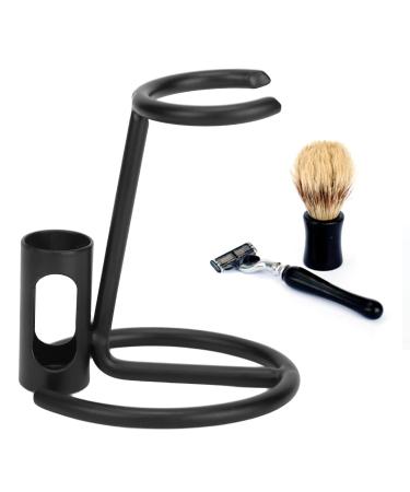Universal Razor and Brush Stand - Metal Alloy Holder for Safety Razors & Shaving Brushes | Best Men's Grooming Accessories - Buy Online on GoSupps.com
