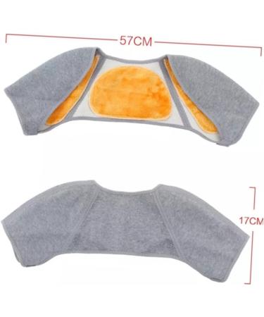 FRCOLOR Heated Shoulder Warmer Pad - Microwavable Shoulder Brace & Compress for Pain Relief - Perfect for Neck & Back Support - Buy Online on GoSupps.com