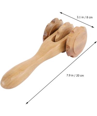 Healeved Yoga Relax Stschst Wooden Power Roller | Full-Body Massage Tool & Hand Roller for Ultimate Relaxation - Buy Online on GoSupps.com