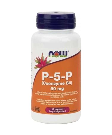 Now Foods P-5-P Coenzyme-B6 50mg with Mg Bisglycinate 60vcap
