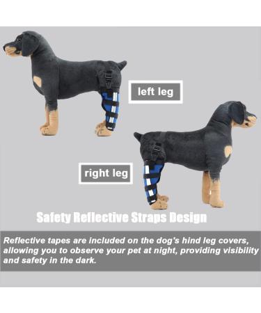 Dog Back Leg Support Dog Elbow Knee Brace Help Help Dog Keep The Joint Stable Pet Dog Hind Legs Protector|Blue (Right Leg M) right leg M - Buy Online on GoSupps.com