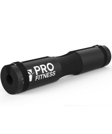 ProFitness Barbell Pad Squat Pad- Shoulder Support for Squats, Lunges & Hip Thrusts - For Olympic or Standard Bars Jet Black