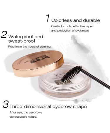 SLYHHZHMY Eyebrow Wax Clear Brow Soap Waterproof Eyebrow Defining Wax Solid Eyebrow Gel Eyebrow Lifting and Defining - Buy Online on GoSupps.com