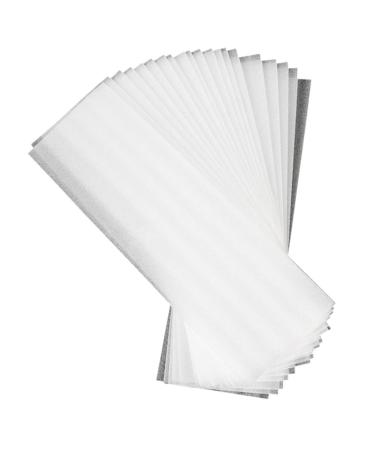 WOFASHPURET 50 Sheets Pearl Cotton Highlighter Hair Wrap Paper Hair Coloring Kit Hair Bleach Tools Hair Dye Brush and Bowl Hair Wrapping Paper Strips Hair Dye Paper Salon Supply Major Suite 40x13cm White