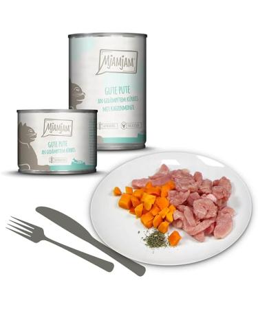 Mjamjam Premium Wet Cat Food Trial Package - Grain-Free 6-Pack (6 x 400g) - Extra Meat Single Mix - Buy Online on GoSupps.com