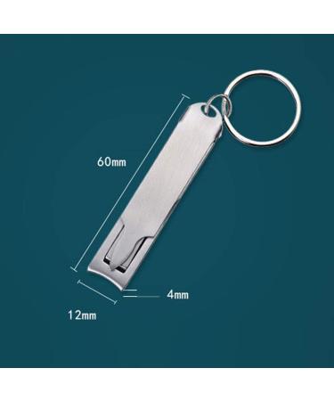 UNbit Nail Clipper Adult Nail Clippers/Stainless Steel Nail Clippers Silver 12 * 60mm Multifunctional Single Portable Folding Ultra-Thin Nail Clippers - Buy Online on GoSupps.com