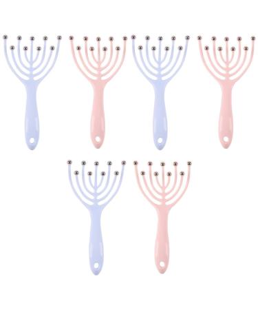 FRCOLOR 6 STK massage device Portable massage lying circulation promote spa lockable suitcase massage roller multifunctional tool Tool for stress relief cellulitis scrollrad sushi pp