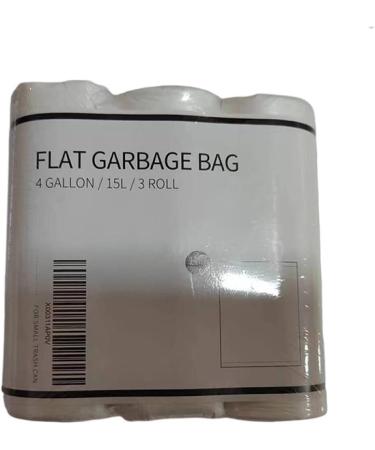 Thickened white garbage bag household flat mouth hand-held large 3 rolls of 105 PE garbage bags White thickened flat garbage bag 45*53cm(35 / ) - Buy Online on GoSupps.com