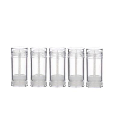 1 Oz(30ml) Twist-up Deodorant Containers 5 Pcs Clear Empty Deodorant Bottles Lip Balm Tubes Fot DIY Travel