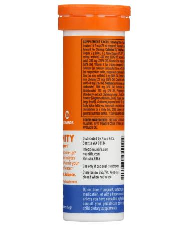Nuun Immunity: Blueberry Tangerine Enhanced Hydration Tablets (2-Pack of 10 Tabs each) - Buy Online on GoSupps.com