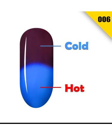 Canada HMD Soak Off UV LED Temperature Changing gel nail polish fast effect fast cure 8ml (B) (006) Color is Wine Purple with Persian Blue. - Buy Online on GoSupps.com