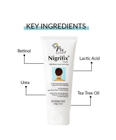 Prexy Fixderma Nigrifix Cream For Acanthosis Nigricans Exfoliant For Dark Body Parts Like Neck Ankles Knuckles Armpits Thighs Elbows 50gm 1.7637 Ounce - Buy Online on GoSupps.com