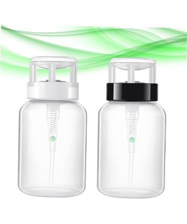 Beaupretty Bottle Lockable Pump Dispensing Bottle for Nail Polish and Makeup Remover push down pump bottle nail art supplies nailpolishh nail polish remover pump nail polisher liquid Art medium Transparent Color - Buy Online on GoSupps.com