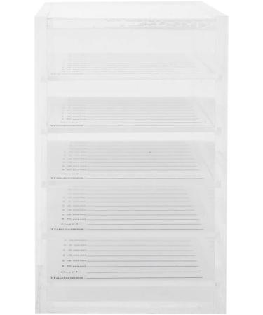 5-Layer Transparent Eyelash Storage Box | Makeup Display Container & Eyelash Tools Holder - Buy Online on GoSupps.com