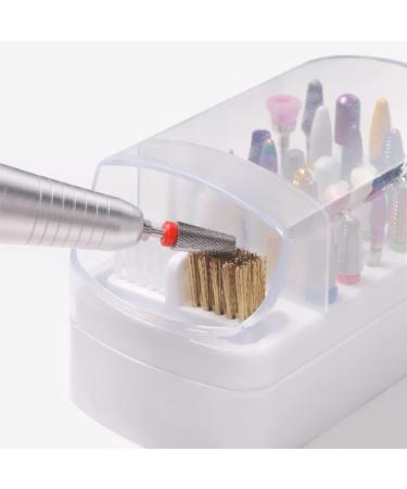 minkissy Grinding Head Cleaning Box Nail Drill Bits Nail Grinding Head Holder Nail Holder Drill Holder Nail Organizer Nail Drill Organizer Manicure Supplies Rack Plastic - Buy Online on GoSupps.com